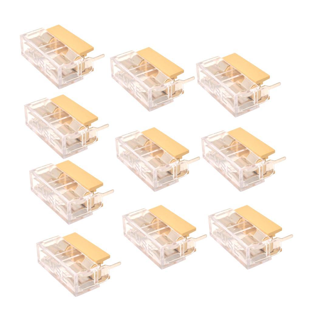 2X 10pcs Panel Mount PCB 5x20mm Fuse Holder With Case +Metal
