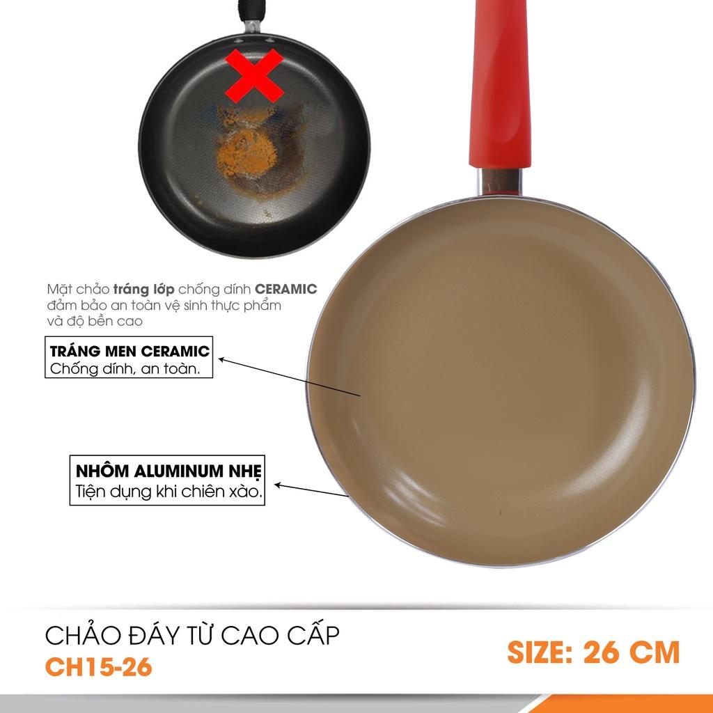 Chảo từ chống dính cao cấp Ceragold Comet CH15-20 - Màu Ngẫu Nhiên - Hàng Chính Hãng