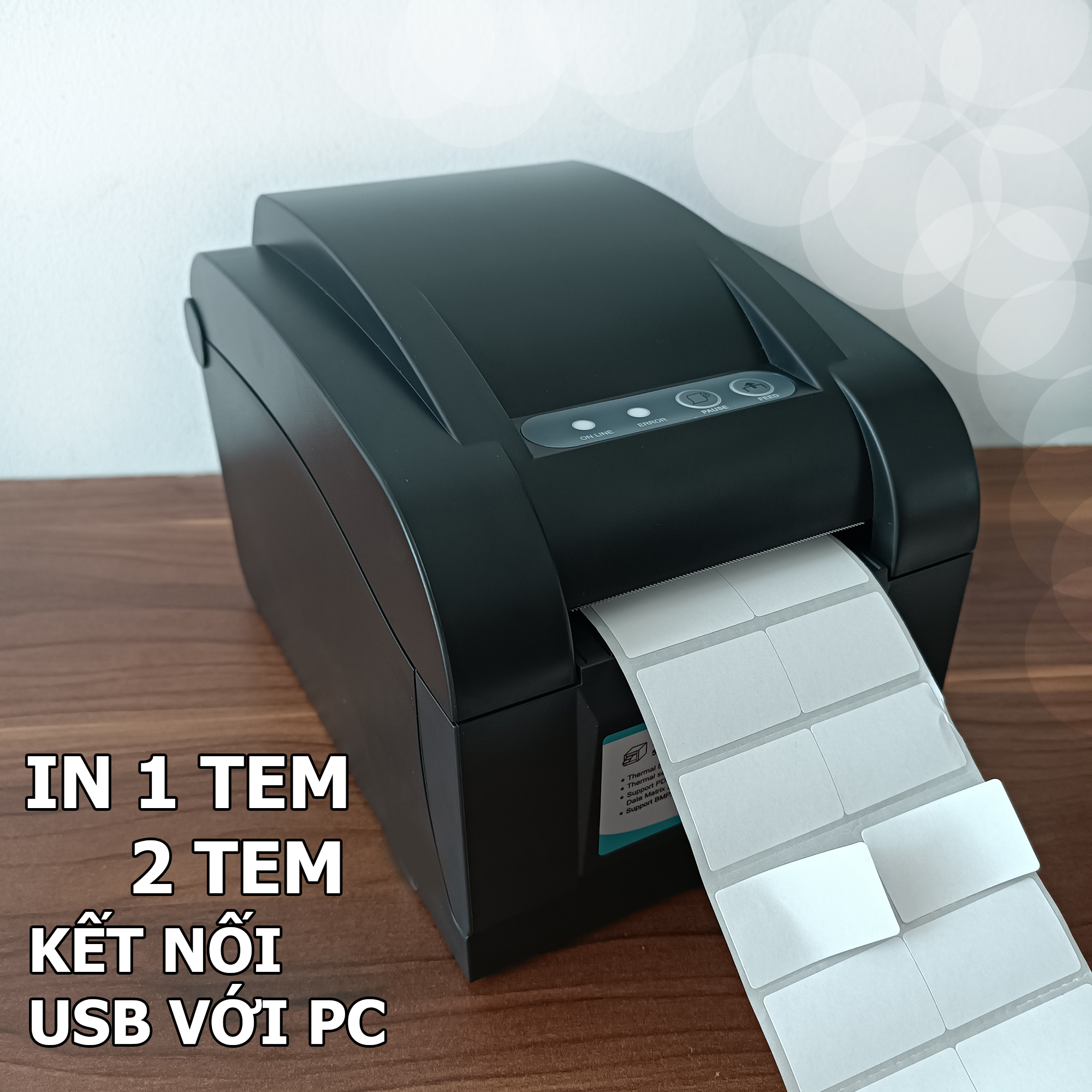 Máy in mã vạch,máy in đơn hàng, máy in nhiệt Xprinter XP-350B - - Hàng chính hãng