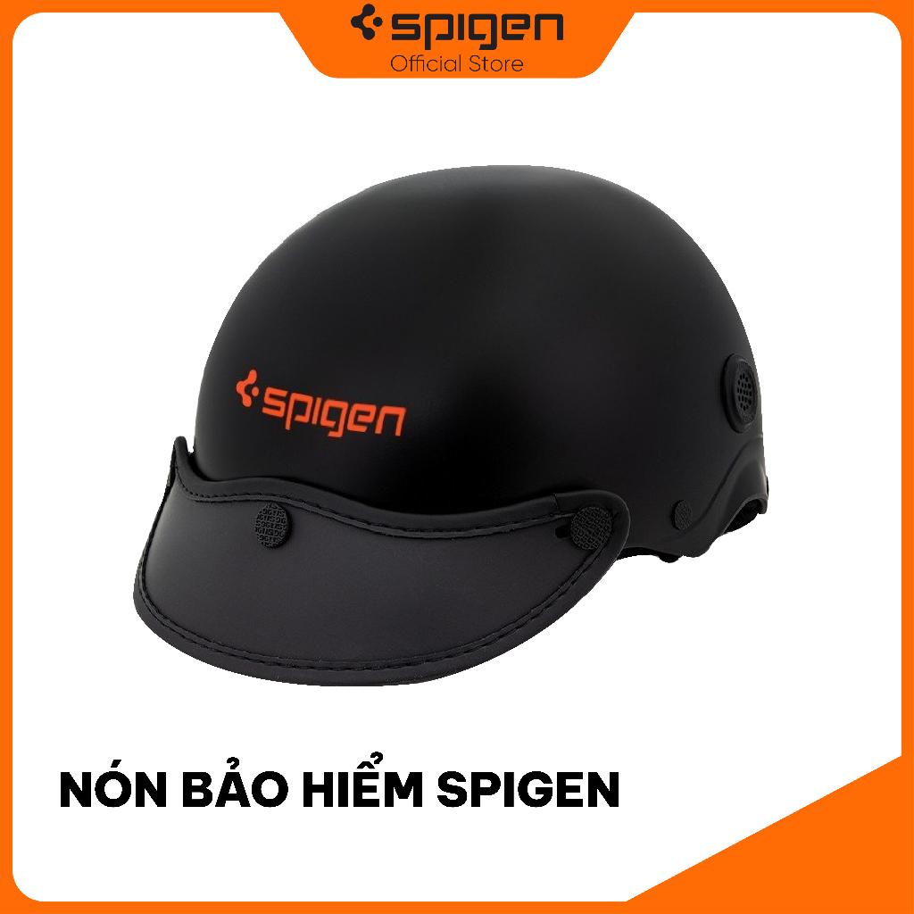 NÓN BẢO HIỂM CAO CẤP NỬA ĐẦU 1/2 SPIGEN ĐEN