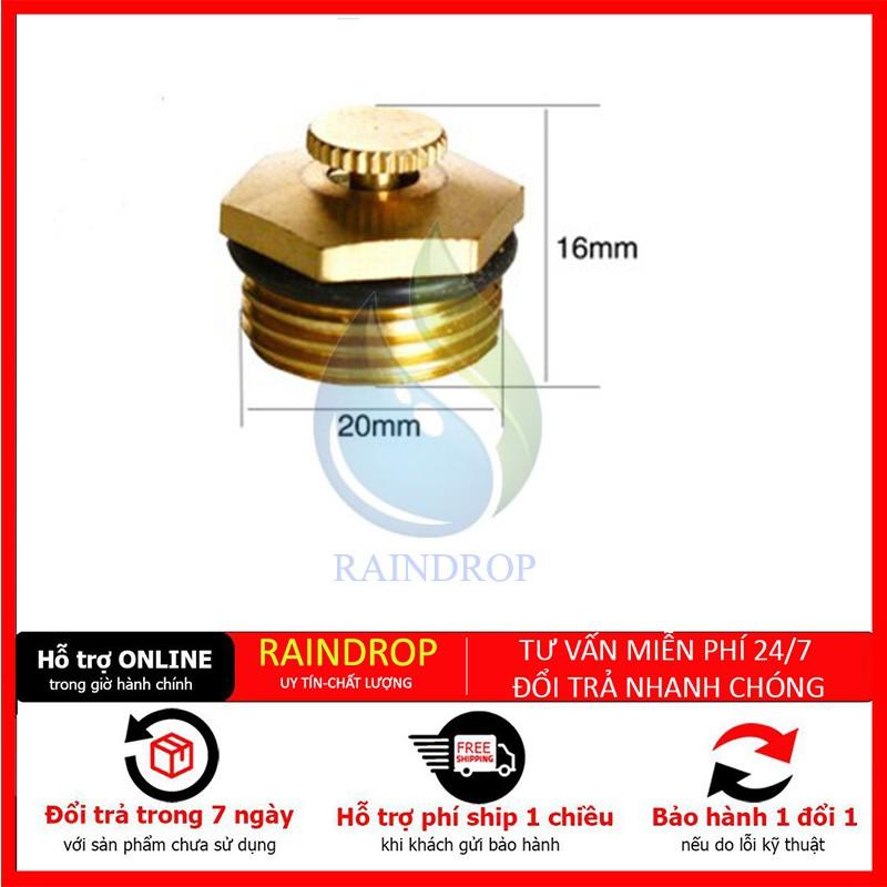 2 Đầu phun bít đồng chỉnh lưu lượng-bảo hành 3 năm