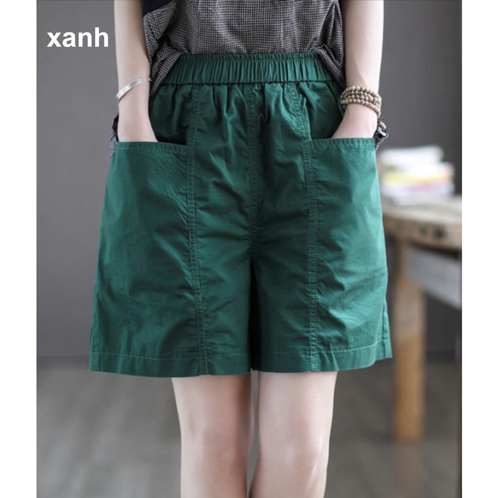 Quần sooc nữ KAKI mềm, phong cách trẻ trung dễ mix đồ (N12)