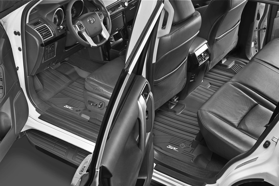 Thảm lót sàn xe ô tô Toyota camry 2007 - 2011 - 2017 Nhãn hiệu Macsim 3W chất liệu nhựa TPE đúc khuôn cao cấp - màu đen