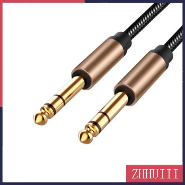 Cáp Âm Thanh Jack 6.5mm 6.35Mm Dây Bện Dài 1.8m Tiện Dụng Cho Đàn Guitar