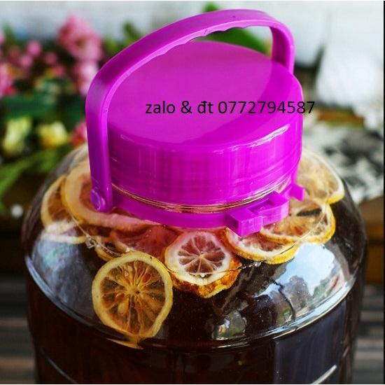 Bình Ngâm Rượu Thủy Tinh Quai Xách Không Van 3L