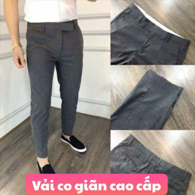 Quần tây nam Hàn Quốc ống côn co giãn cao cấp