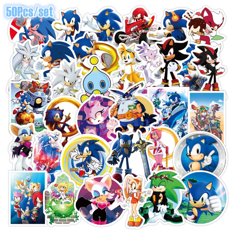 Set 30 Sticker Sonic The Hedgehog- Nhím Sonic 