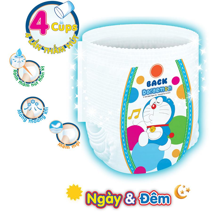 Tã Quần Goon Friend Doremon Mới Gói Cực Đại XXXL22 (18Kg ~ 30Kg) + Tặng Thú Bông Hươu Cao Cổ