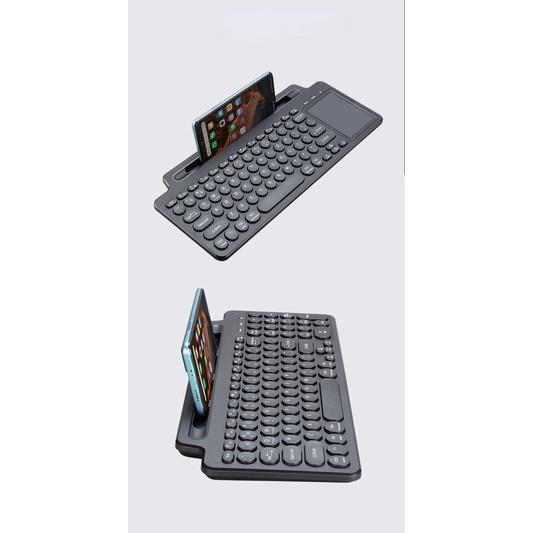 Bàn Phím Bluetooth Không Dây 2.4G Kèm Bàn Phím Cảm Ứng Thông Minh Cho Windows Laptop PC TV