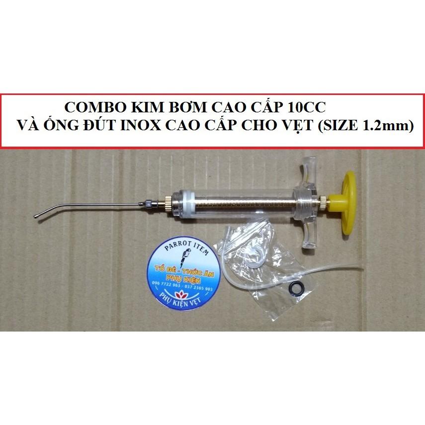 COMBO KIM BƠM CAO CẤP VÀ ỐNG ĐÚT INOX CAO CẤP NHẬP KHẨU CHO MỌI DÒNG VẸT