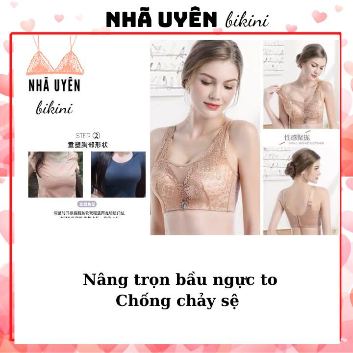 Áo ngực bản to, mút mỏng cao cấp dành cho ngực to, che khuyết điểm lưng mỡ mã 198