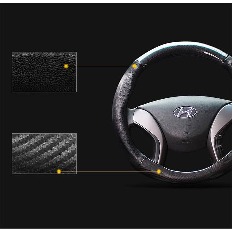 Bọc Vô Lăng Vân Carbon Dành Cho Xe Hyundai