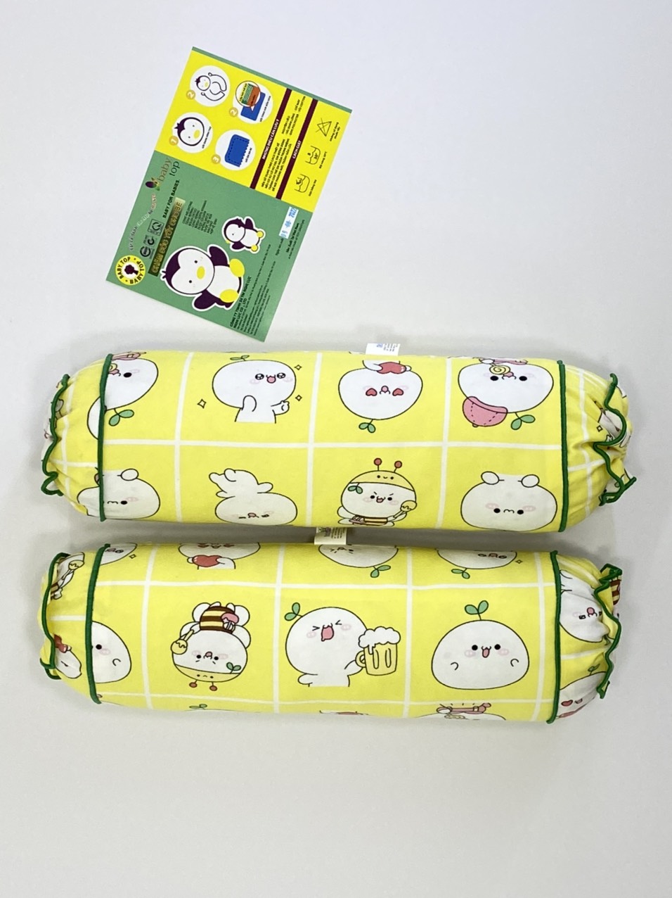 Hai Gối Ôm Nhỏ BabyTop (12x42)cm x 2 ( Màu và họa tiết ngẫu nhiên )