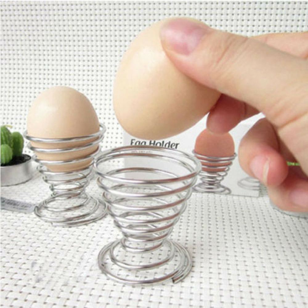 Bộ 2 Tách lò xo đựng trứng bằng inox
