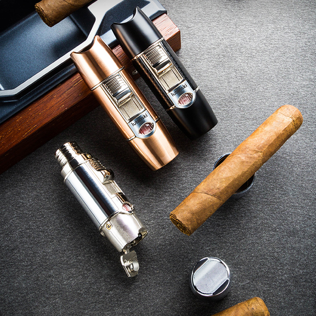 Vỏ Hột Quẹt Bật Lửa Khò Gas 1 Tia Cực Mạnh Lubinski YJA -10022 Thiết Kế Đẹp Độc Lạ Đa Năng - Giao Màu Ngẫu Nhiên