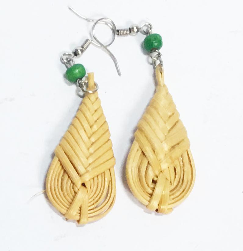 Combo 3 Bông tai mây tre đan handmade với 3 mẫu khác nhau