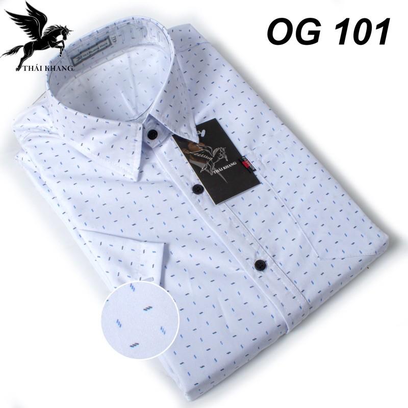 sơ mi nam trung niên ngắn tay kate nhiều cotton HÀNG BAO ĐẸP loại sơ mi họa tiết - OG101,3XL