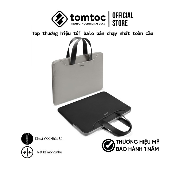 Túi xách chống sốc Tomtoc The Her Handbag cho Macbook / Ultrabook 13″14″ - Hàng chính hãng