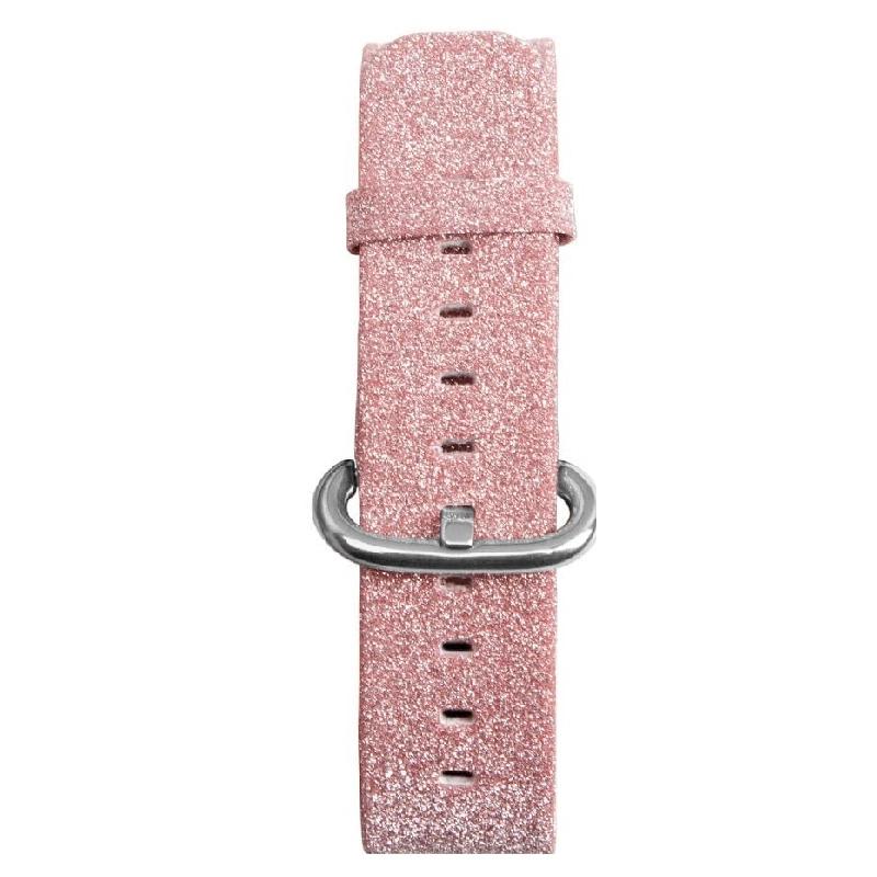 Dây Đeo Thay Thế Chất Liệu Da Lấp Lánh Thiết Kế Nhiều Lỗ Cho Huami Amazfit Pace