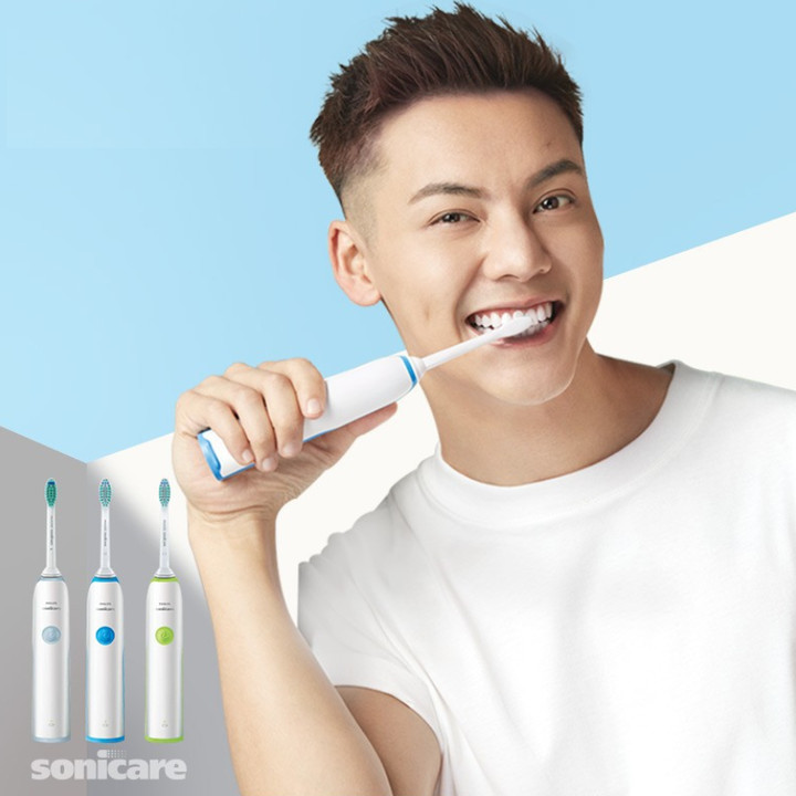 Bàn chải đánh răng điện Philips Sonicare 23.000 lần rung mỗi phút, 3 chế độ làm sạch thông minh - HÀNG NHẬP KHẨU