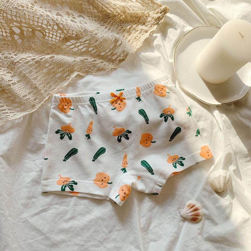 Set 5 Quần Lót Cotton Họa Tiết Hoạt Hình Cho Bé Gái