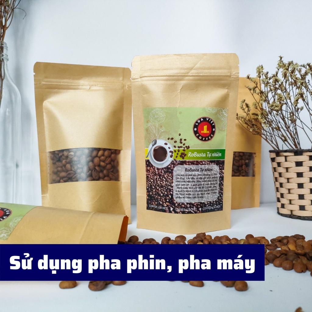 Cà phê nguyên chất ROBUSTA TỰ NHIÊN pha phin và pha máy cafe rang xay vị đắng vừa
