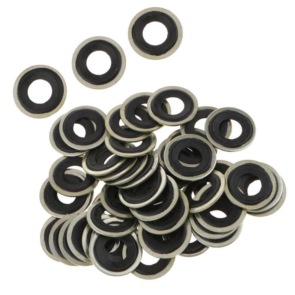 50x M14 Oil Drain Plug Seal Gasket Washer for GM Chevrolet