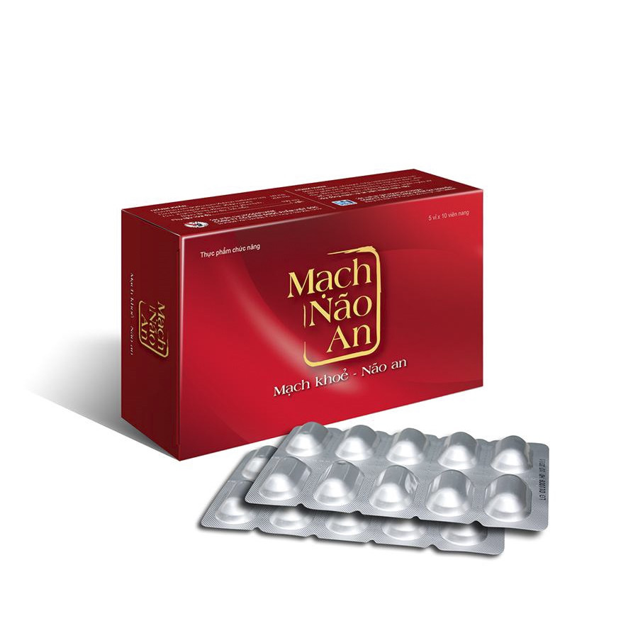 Mạch não an (Hộp 5 vỉ x 10 viên)