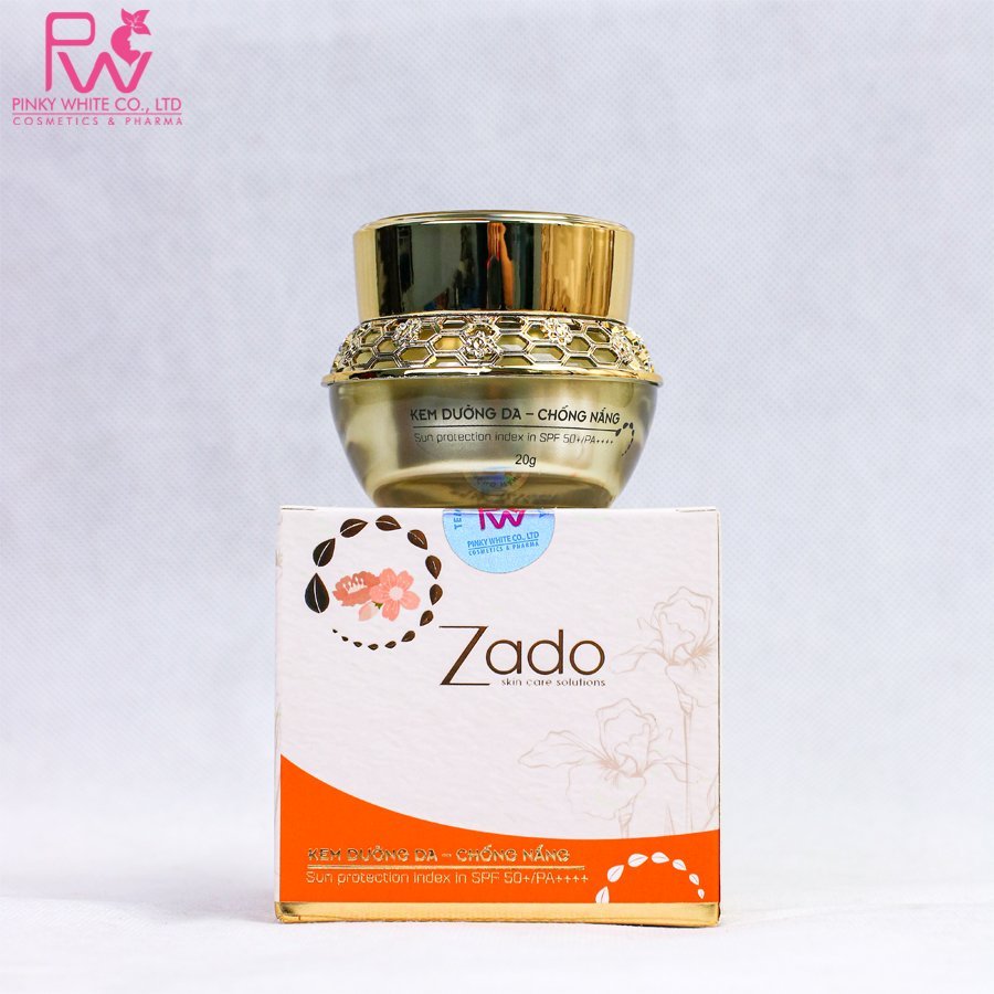 Kem Dưỡng Da Chống Nắng Zado 20g - Dưỡng trắng, chống nắng SPF50+/PA++++ ZaDo chính hãng