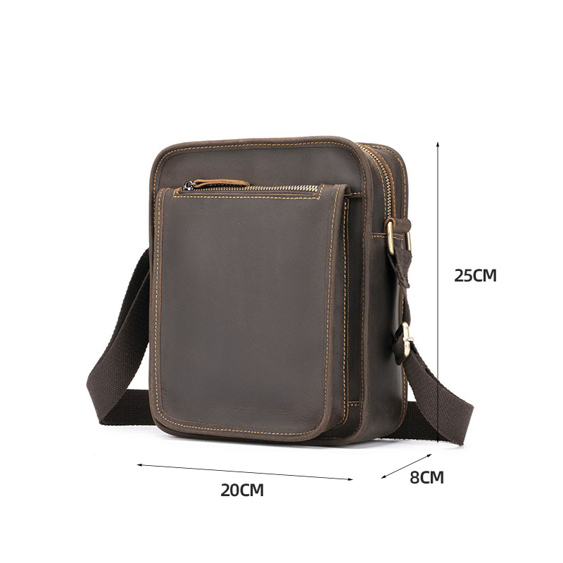 Túi đeo chéo nam DA BÒ THẬT cao cấp phong cách mới – BEE GEE DCN9391