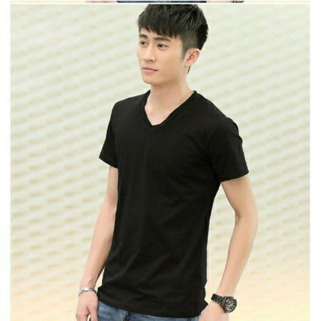 Áo thun nam cổ tim