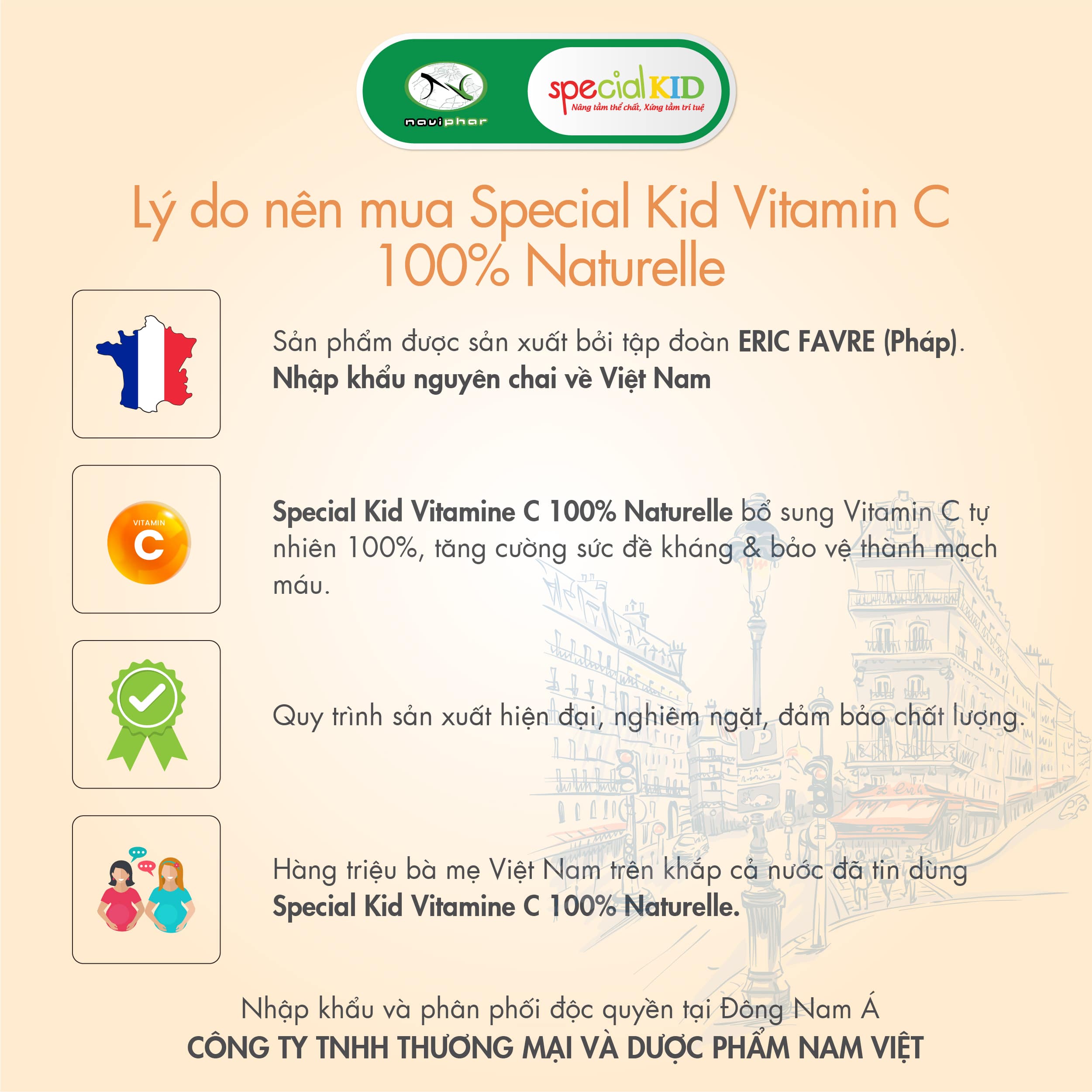 TPBVSK Special Kid Vitamine C 100% Naturelle - Siro bổ sung Vitamine C hữu cơ tự nhiên, tăng cường sức đề kháng (125ml) [Nhập khẩu Pháp]