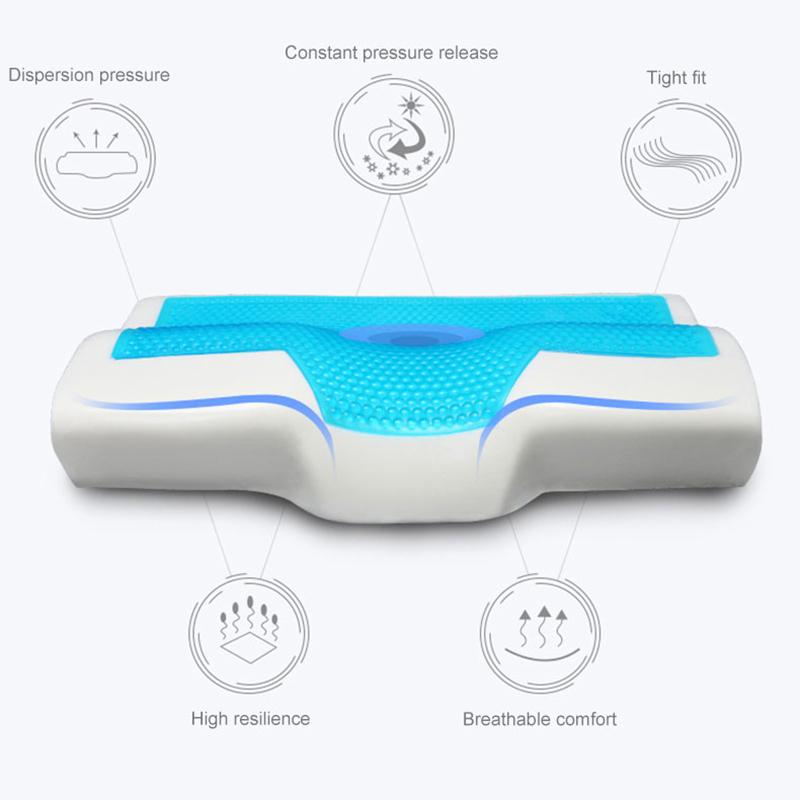 Gối ngủ Gel mát lạnh, gối ngủ điều hòa Orthopedic Pillow Comfortable Household Bedding