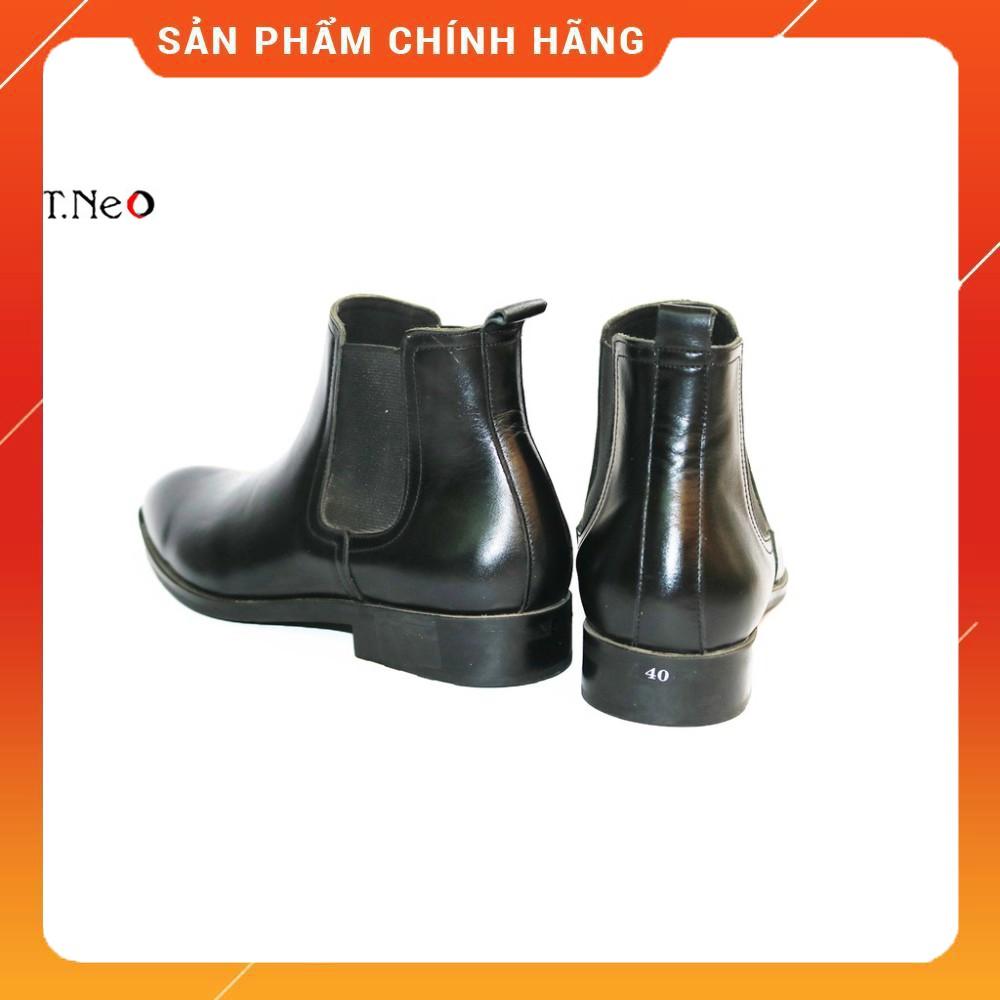 Giày Chelsea Boot Da Bò Thật HT.NEO Cổ Cao Thời Trang DN25