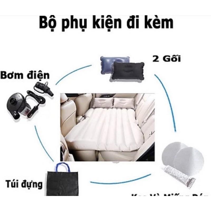 Giường hơi ô tô cao cấp tặng kèm bơm điện và 2 gối
