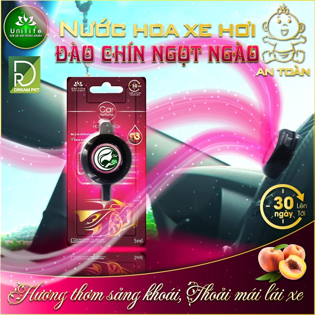 Nước hoa ô tô hương Đào - Nước hoa xe hơi kẹp cửa gió điều hòa hương Đào chín cao cấp.