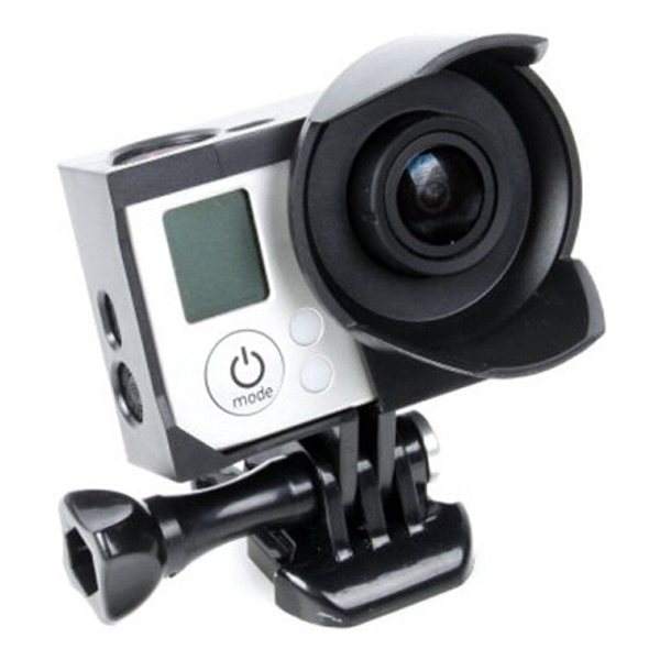 Frame Có Loa Che Nắng Cho Gopro 4 3 3+ (Đen) -  Hàng Nhập Khẩu