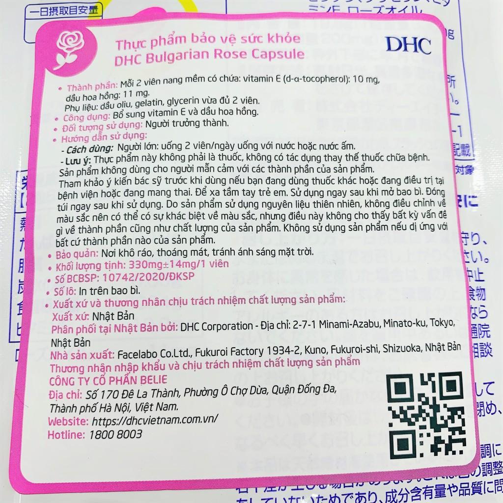 Viên Uống Thơm Body Hương Hoa Hồng Bulgarian Rose Capsule Gói 30 Ngày