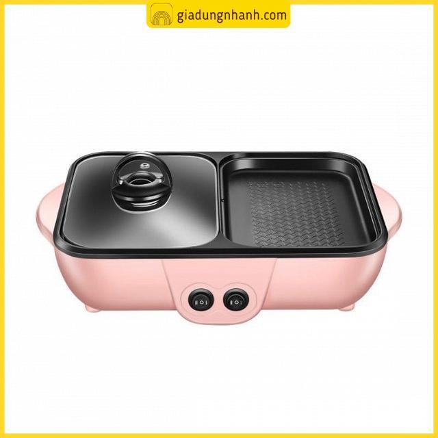 Bếp Lẩu Nướng 2 Ngăn, Bếp Lẩu Nướng 2 In 1, Bếp Chiên, Bếp Nướng Điện Đa Năng