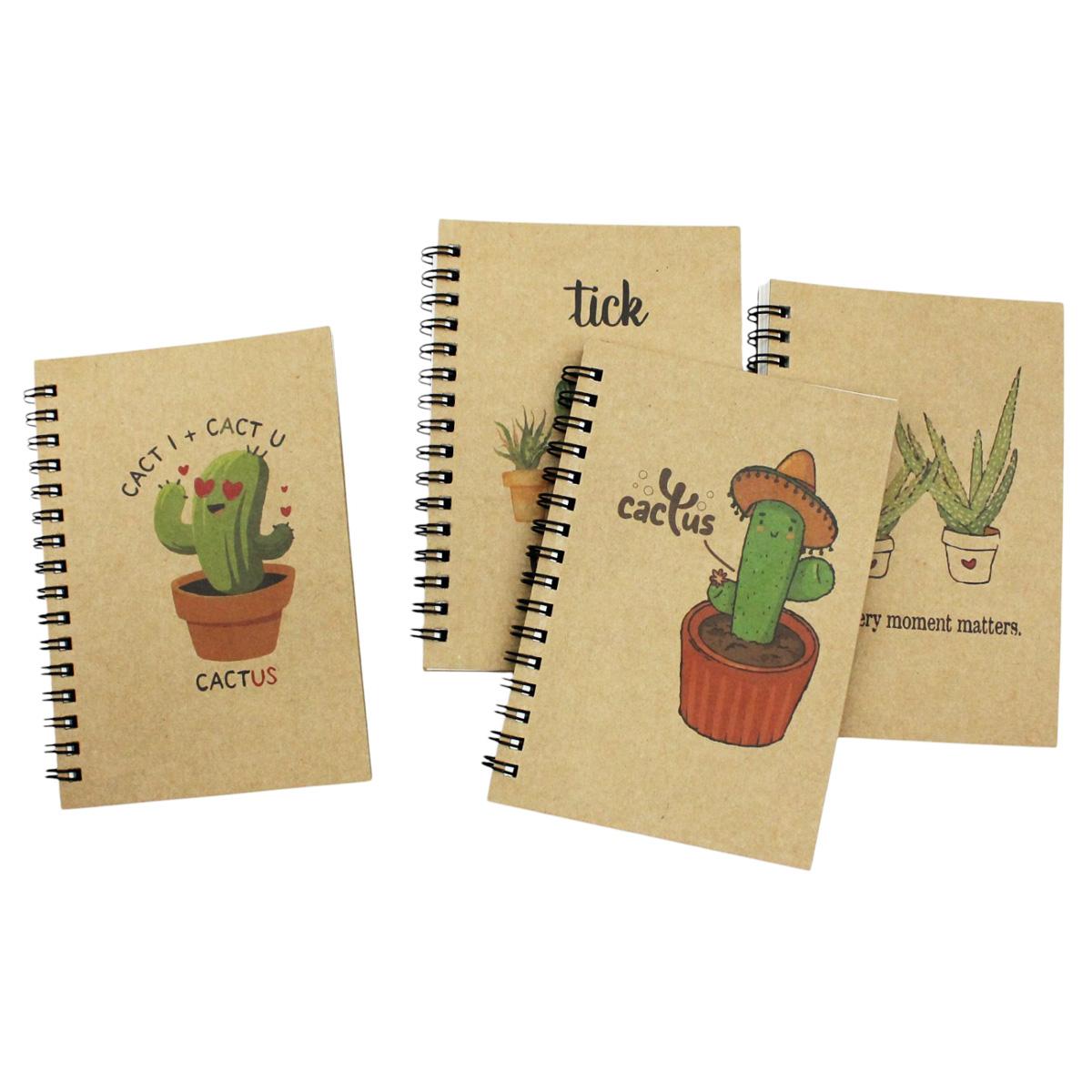 Sổ Lò Xo Kraft A6 - Không Kẻ Có Chấm - 80gsm - The Sun 01