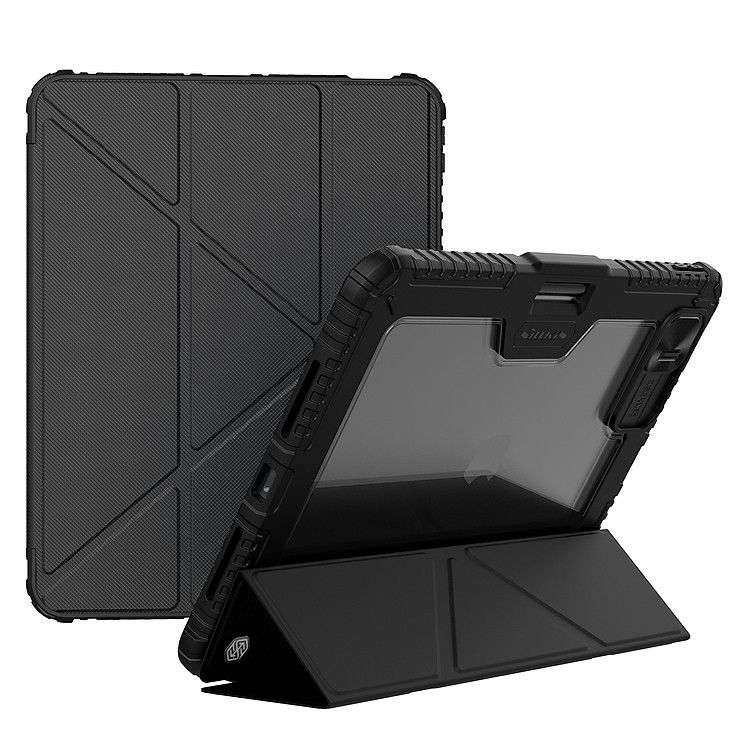 Bao Da chống sốc cho iPad Pro 11 inch / iPad Pro 13 inch M4 2024 Nillkin Bumper Leather Case Pro (Kiểu gập đa góc) - Hàng Chính Hãng 