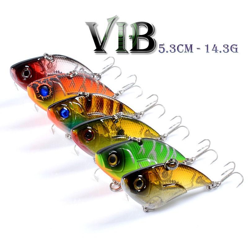 Mồi câu cá giả câu lure VIB 5.3cm 14.3g - mồi câu lure siêu nhạy 2 lưỡi BKK