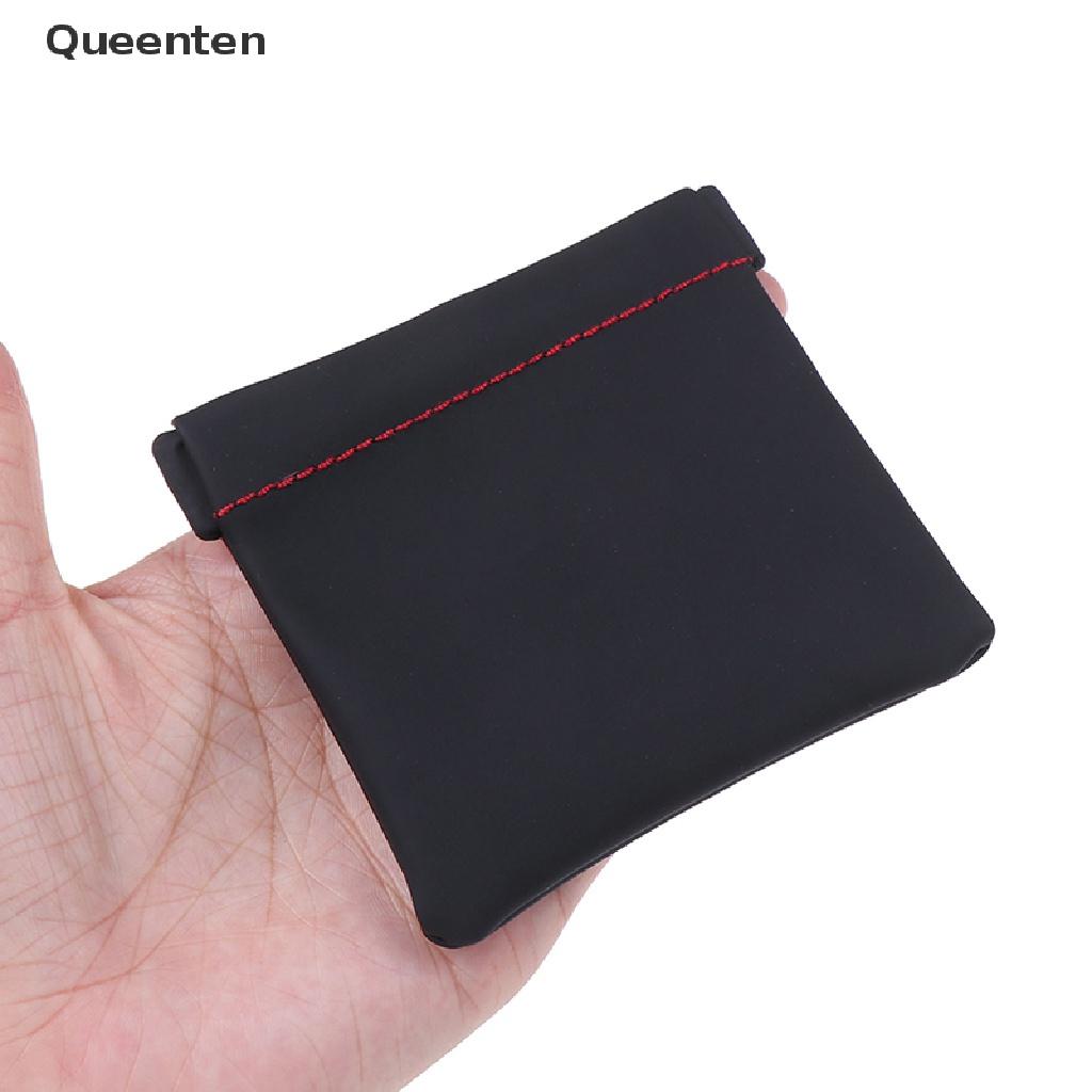 Queenten Portable PU leather earphone case storage bag headset headphone carrying pouch QT