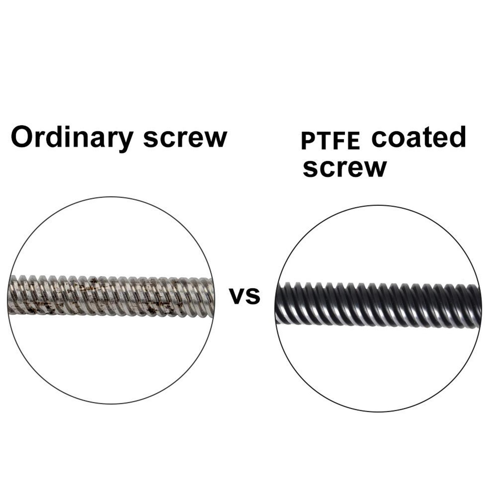 367mm 14.4 Inch T8 PTFE Coated Screw 8mm with Nut for Ender3 / Ender3 Pro / Ender3 V2 / Ender5 / Ender5 Pro 3D Printer Parts