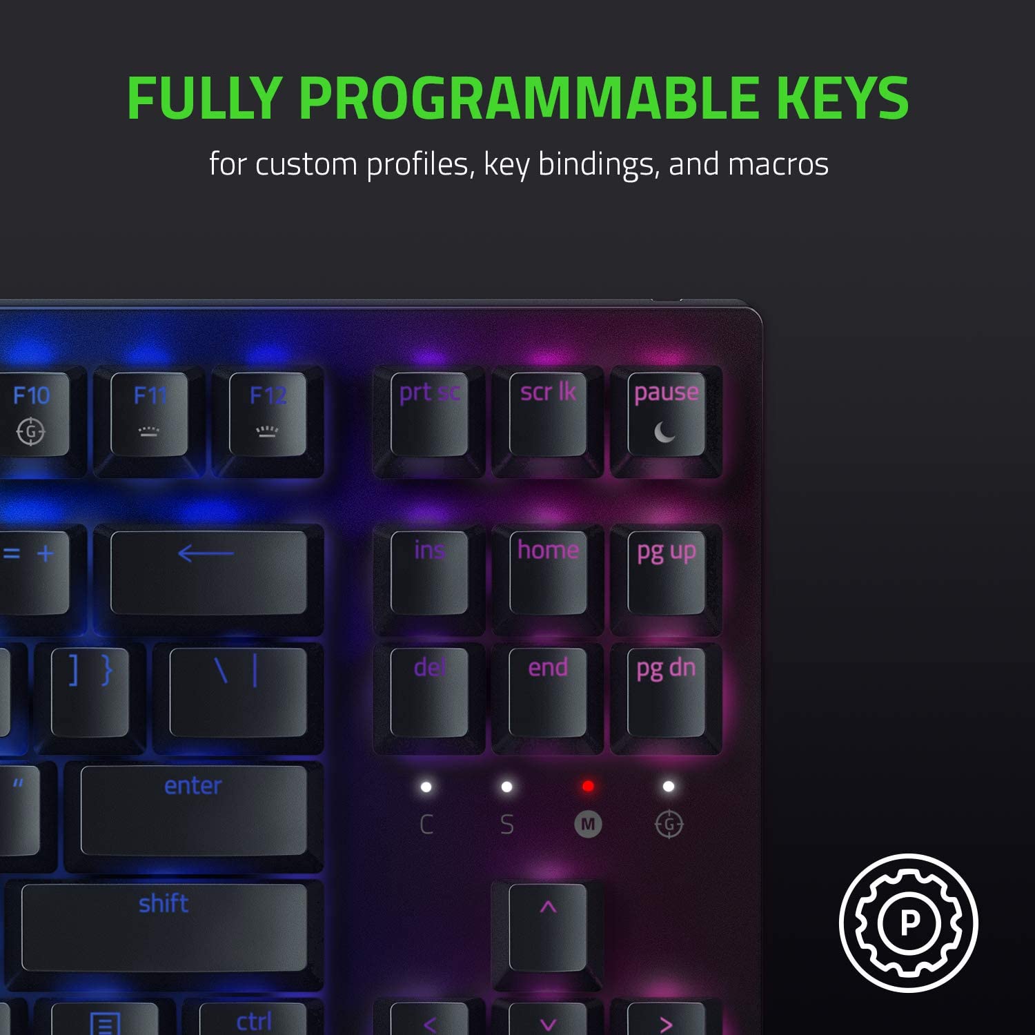 Bàn phím cơ Razer Blackwidow V3 Tenkeyless-Mechanical-US Layout-Yellow Switch - Hàng chính hãng