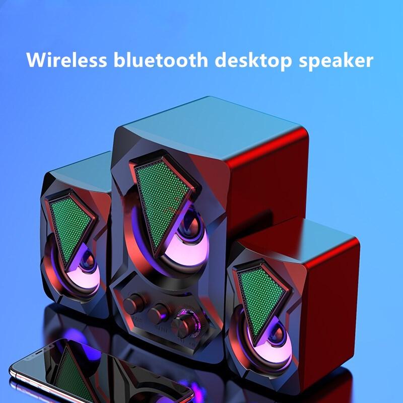 RGB Light Máy tính Bluetooth Loa đa phương tiện Nhà hát Subwofer Power Center Power Music Hỗ trợ cho loa PC màu máy tính xách tay máy tính để bàn: 2.1 Phiên bản tiêu chuẩn
