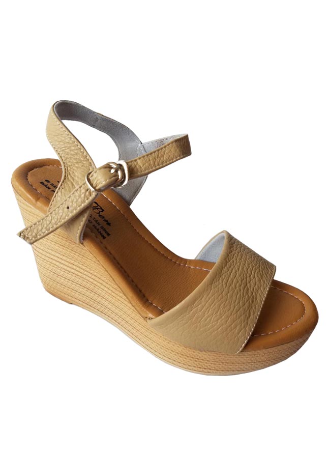 Giày Sandal Đê Xuồng Nữ BIGGBEN Da Bò Thật SDX05