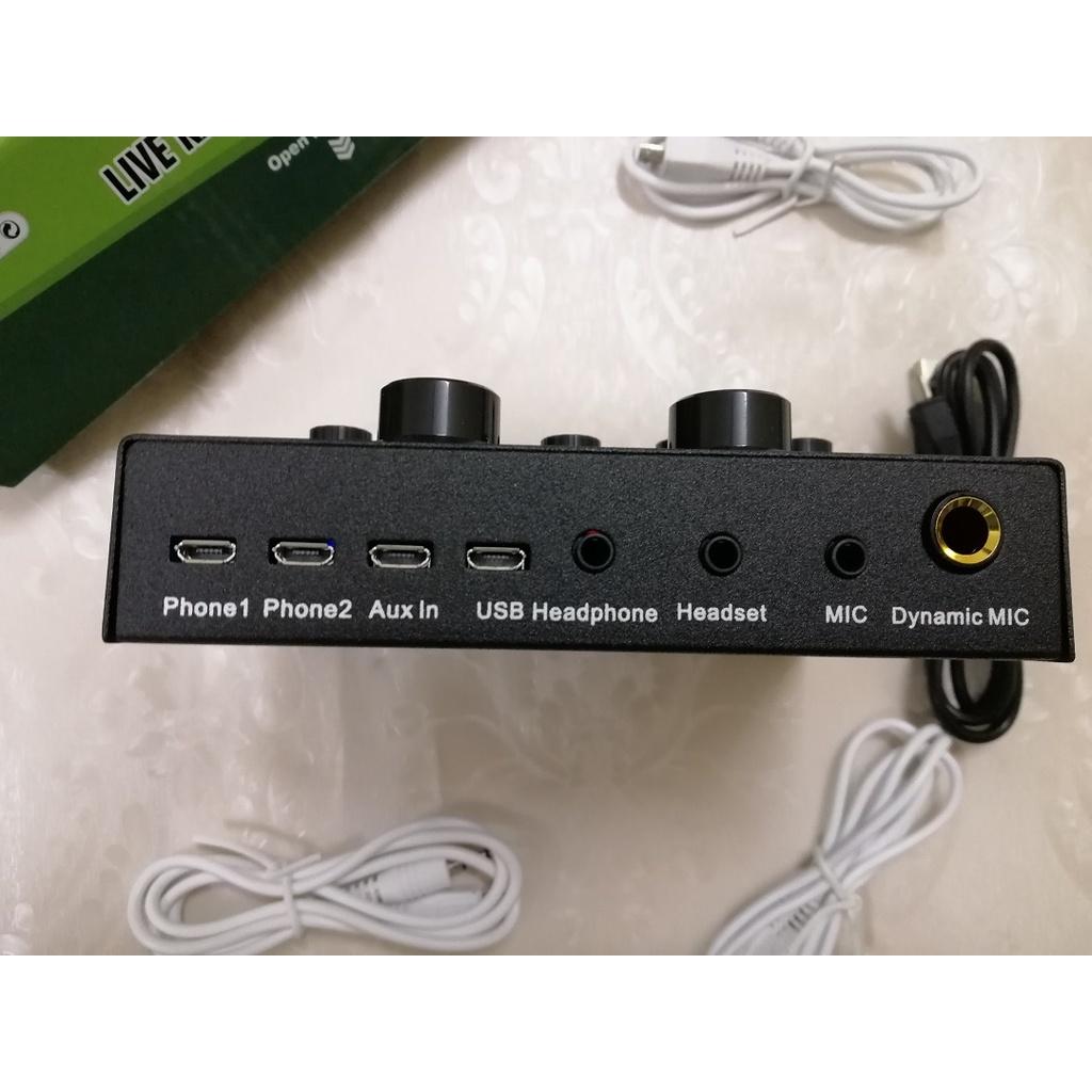 Sound card thu âm V8 Quốc tế tiếng anh autotune