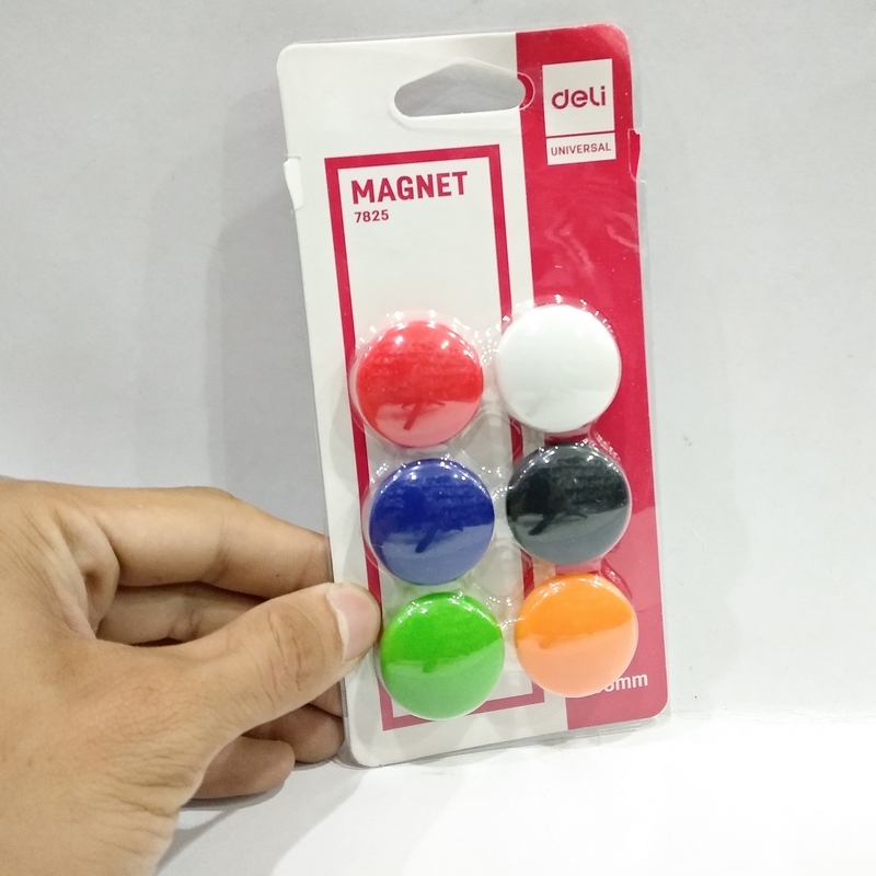 Bộ 2 Nam Châm Gắn Bảng Deli 30mm 7825