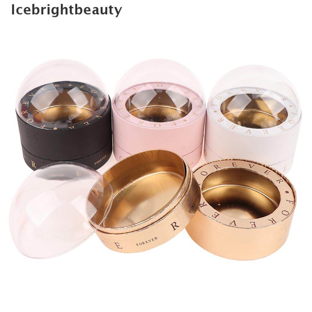 Icebrightbeauty 1pc Chocolates Box Flower Box Round Handle Transparent Gift Box Packing Box VN